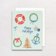 Coastal Christmas Greeting Card by Gert & Co