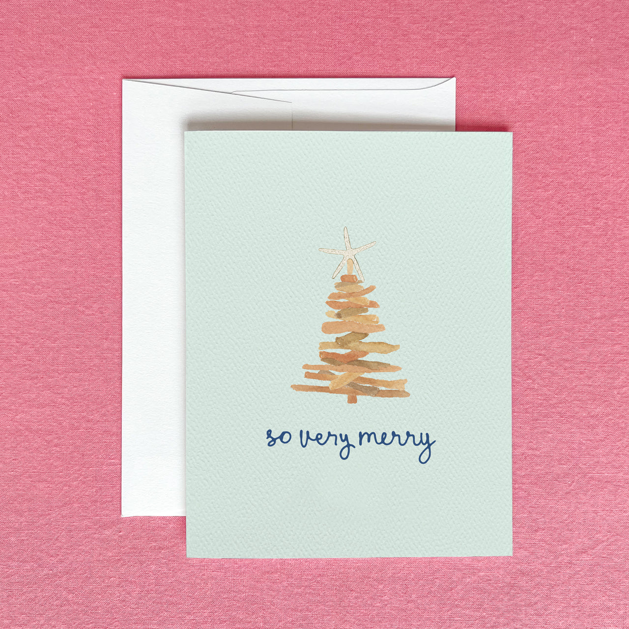 Driftwood Christmas Tree Greeting Card by Gert & Co