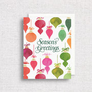 Retro Ornaments Christmas Greeting Card by Gert & Co