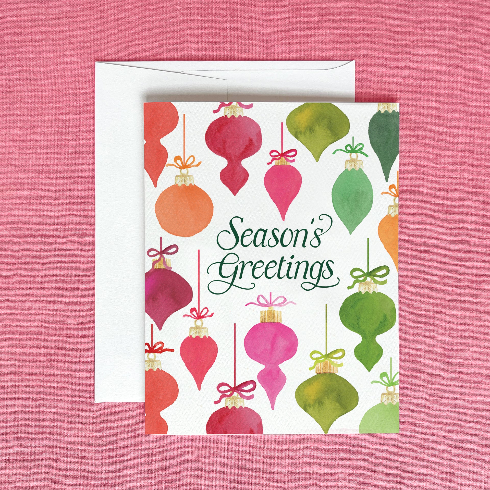 Retro Ornaments Christmas Greeting Card by Gert & Co