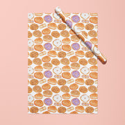 Bagels and Cream Cheese Gift Wrap by Gert & Co