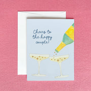 Cheers to the Happy Couple Wedding Greeting Card by Gert & Co