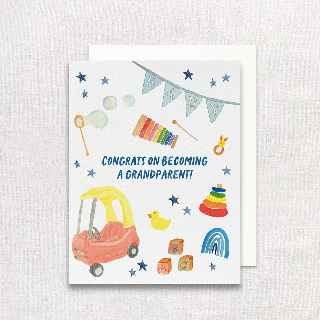 Congrats on Becoming A Grandparent Greeting Card Greeting Card by Gert & Co