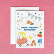 Congrats on Becoming A Grandparent Greeting Card Greeting Card by Gert & Co