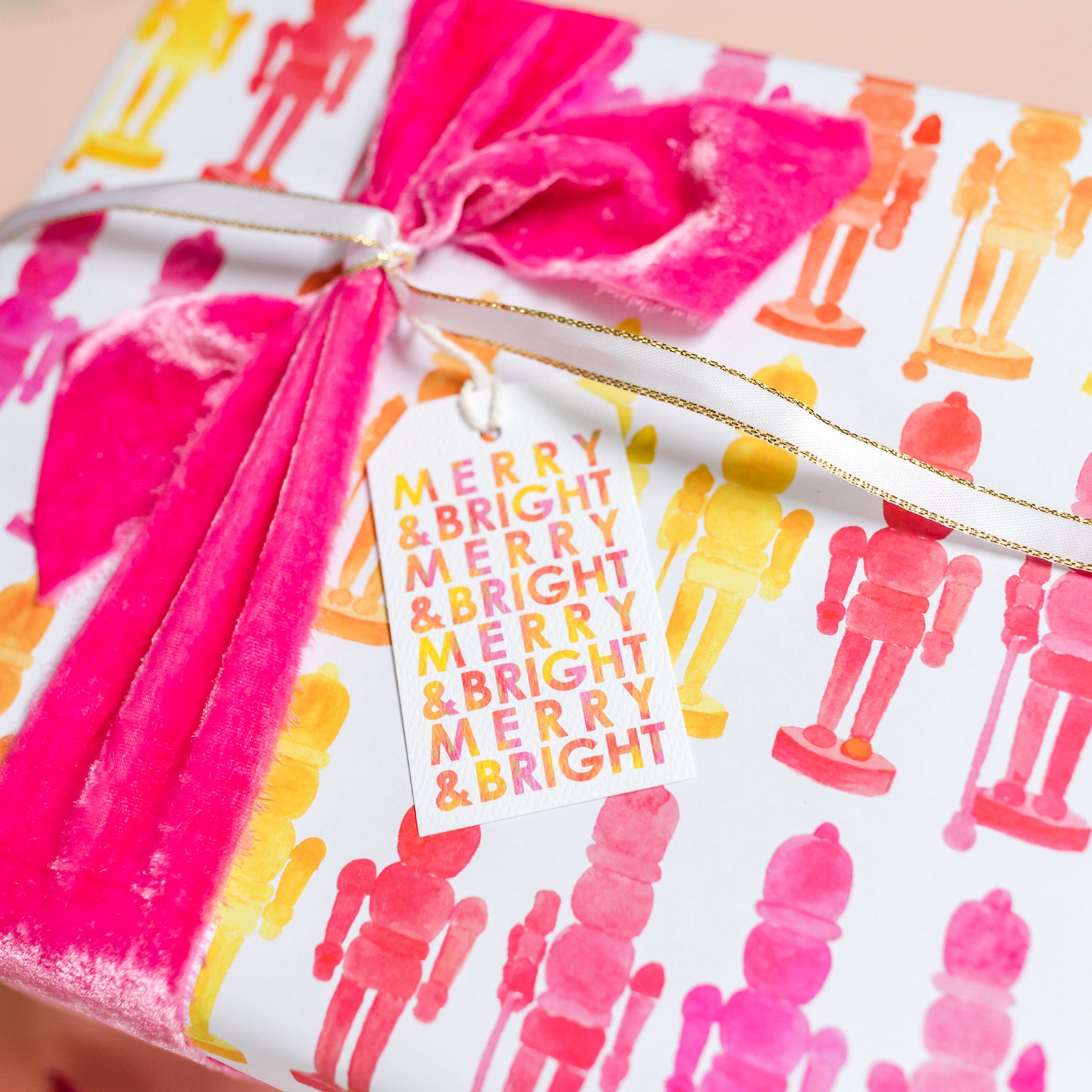 Colorful Nutcrackers Holiday Gift Wrap by Gert & Co