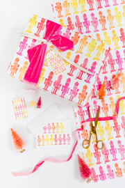 Colorful Nutcrackers Holiday Gift Wrap by Gert & Co