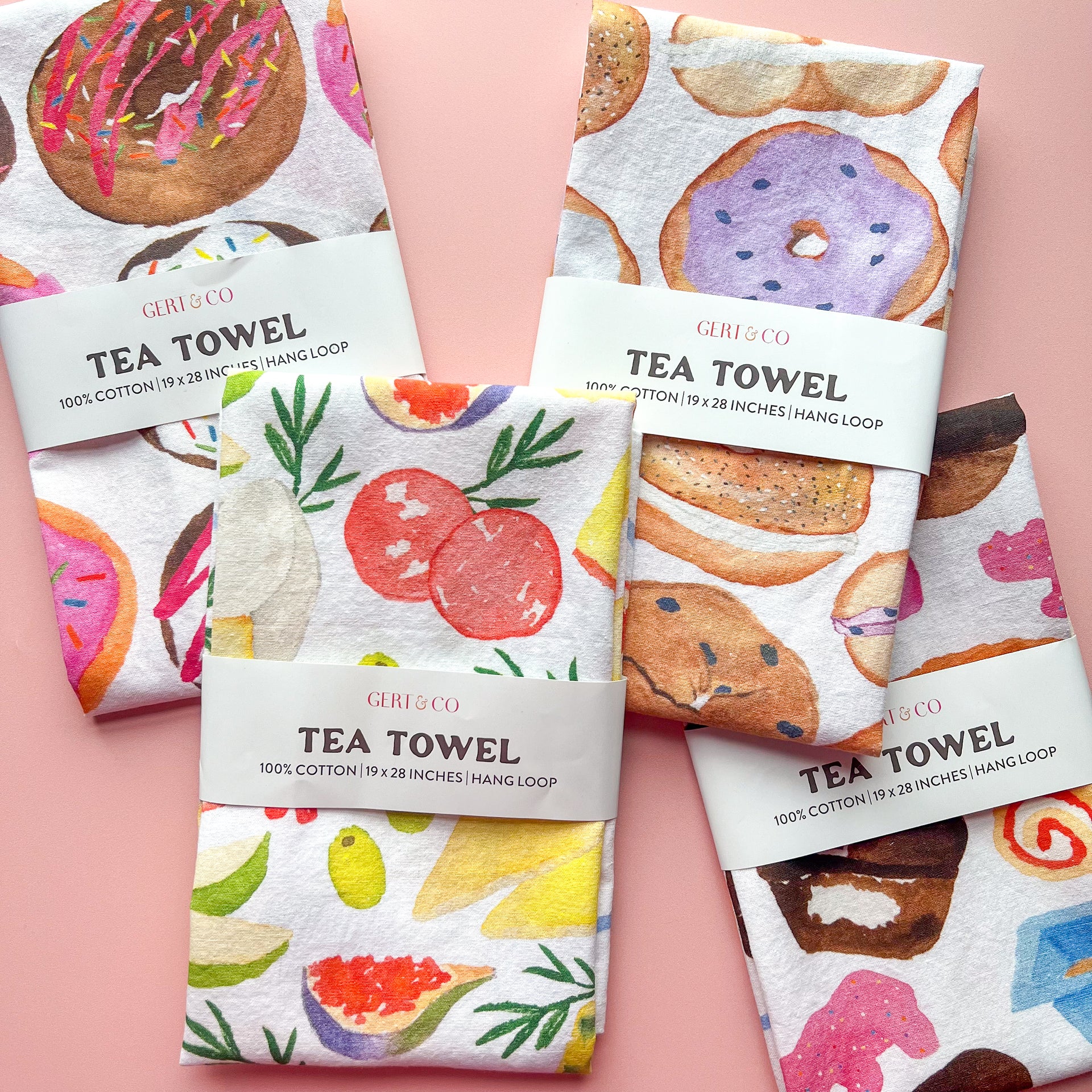 foodie tea towels by gert & co