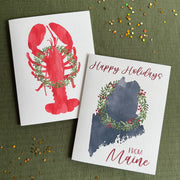 Happy Holidays from Maine Greeting Card