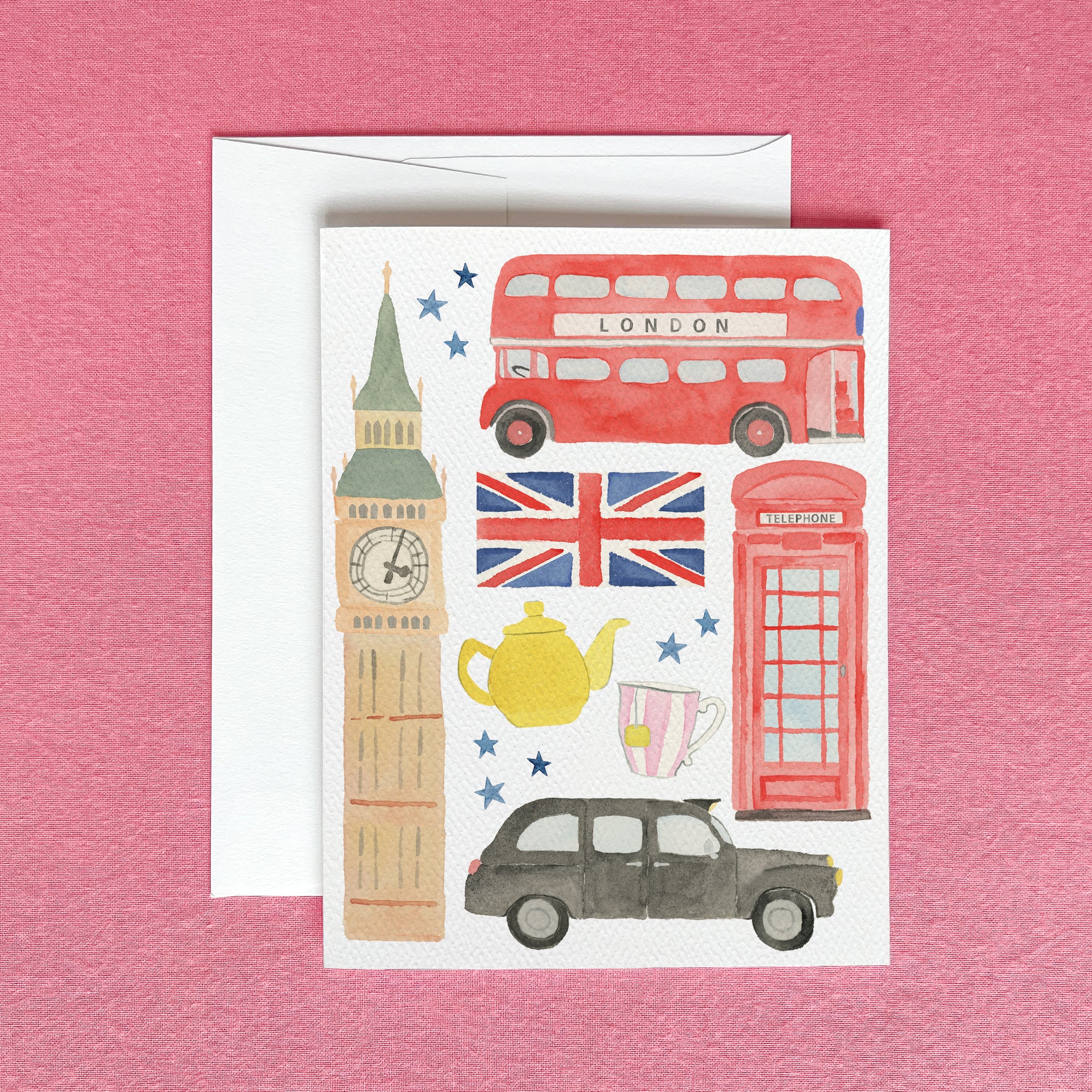 London Greeting Card by Gert & Co