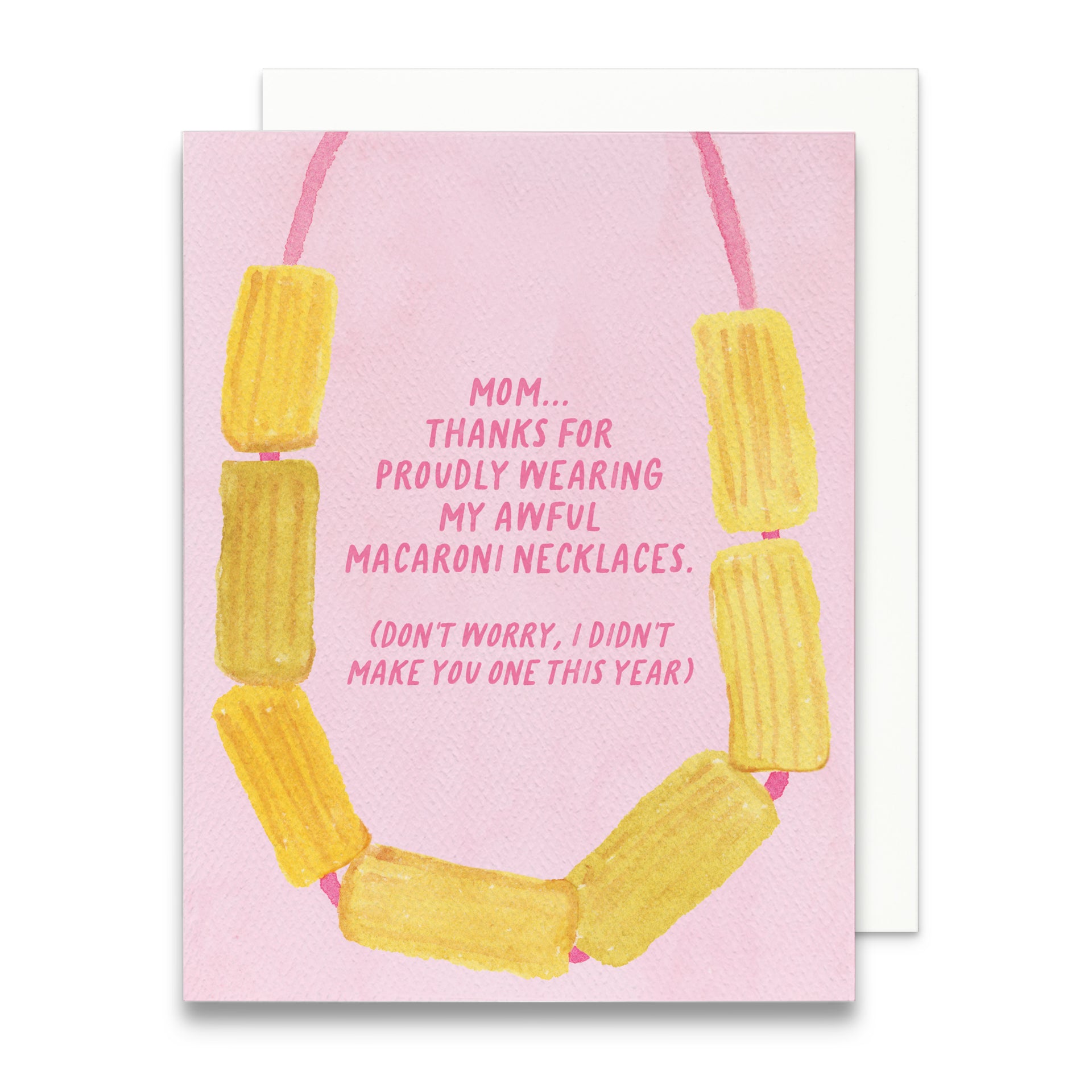 Macaroni Necklace Mother's Day Greeting Card by Gert & Co