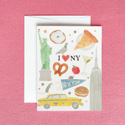 New York City Icons Greeting Card by Gert & Co