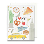 New York City Icons Greeting Card by Gert & Co