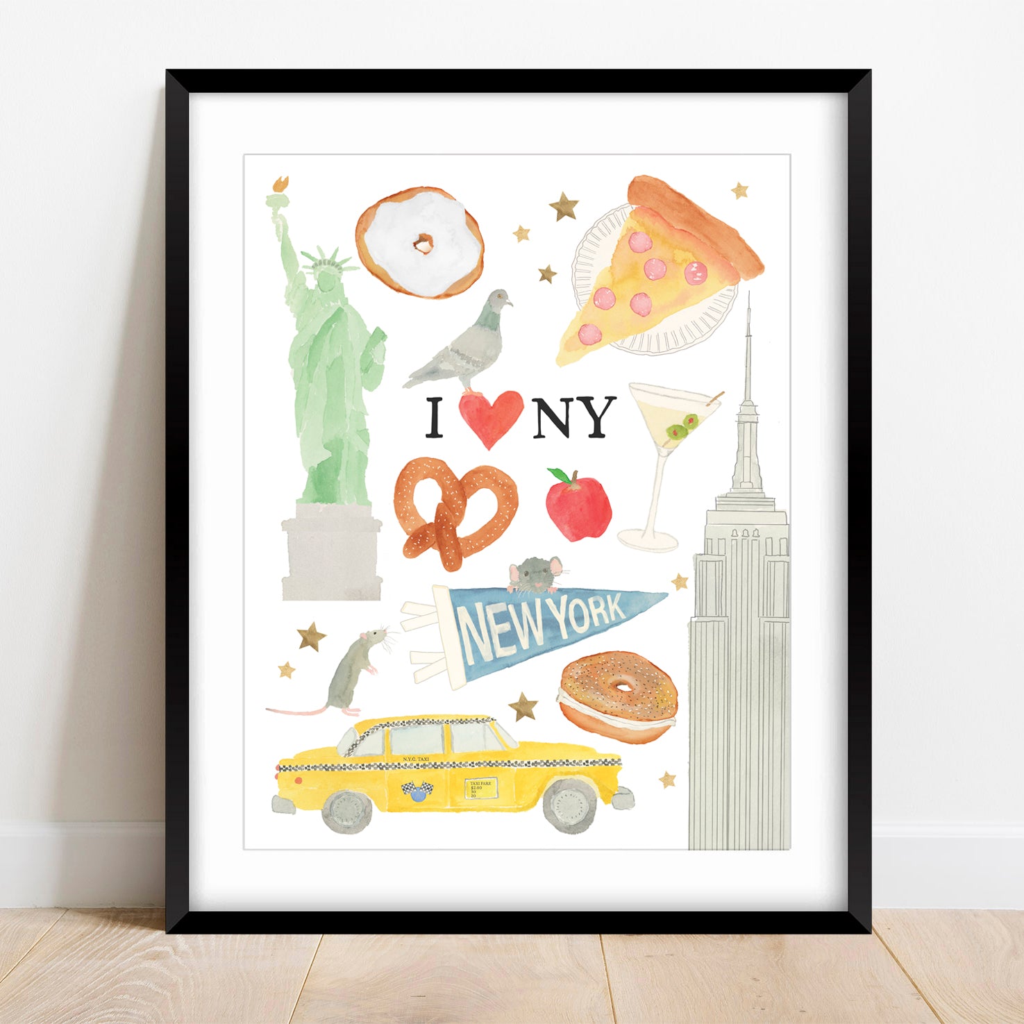 New York City Art Print by Gert & Co