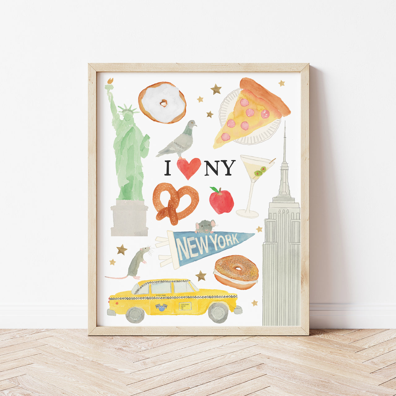 New York City Art Print by Gert & Co