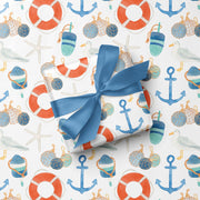 Retro Nautical Gift Wrap by Gert & Co