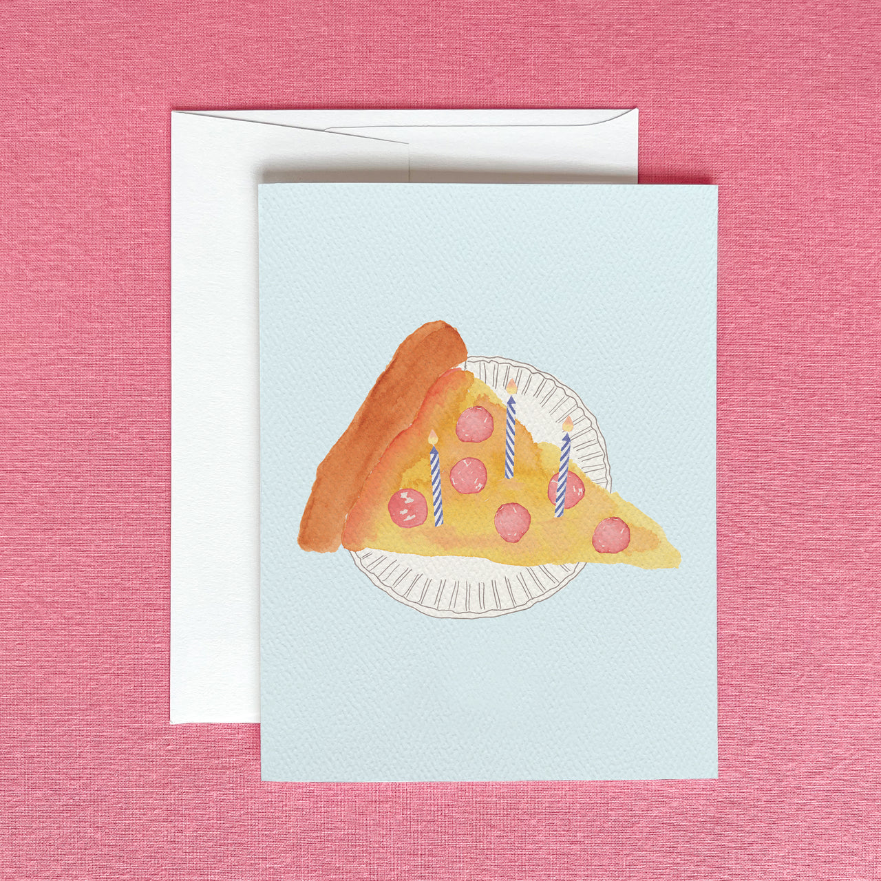 New York Pizza Slice Birthday Greeting Card by Gert & Co