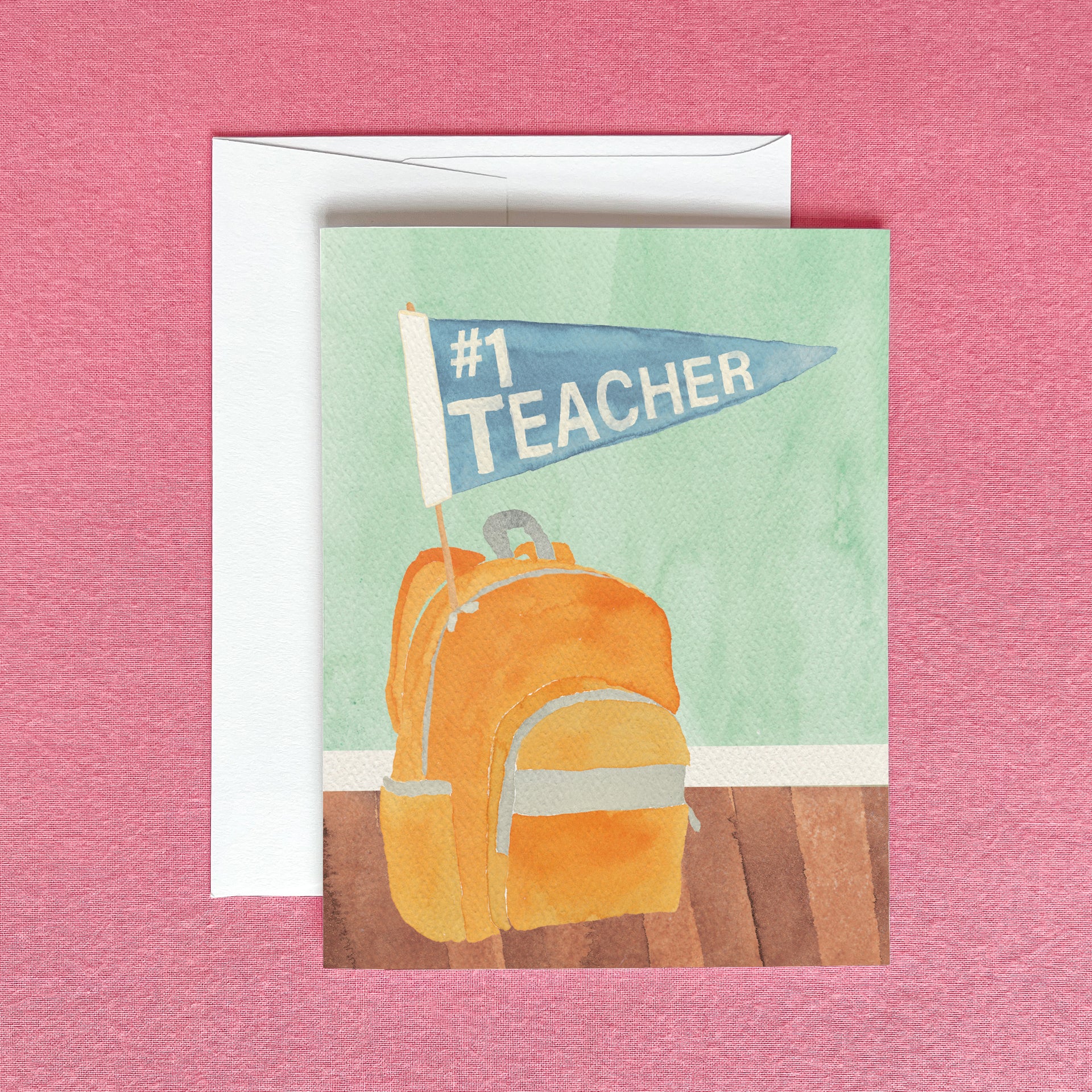 #1 Teacher Greeting Card by Gert & Co