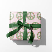 Peace Wreath Christmas Gift Wrap by Gert & Co