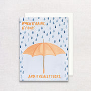 When It Rains It Pours Greeting Card by Gert & Co