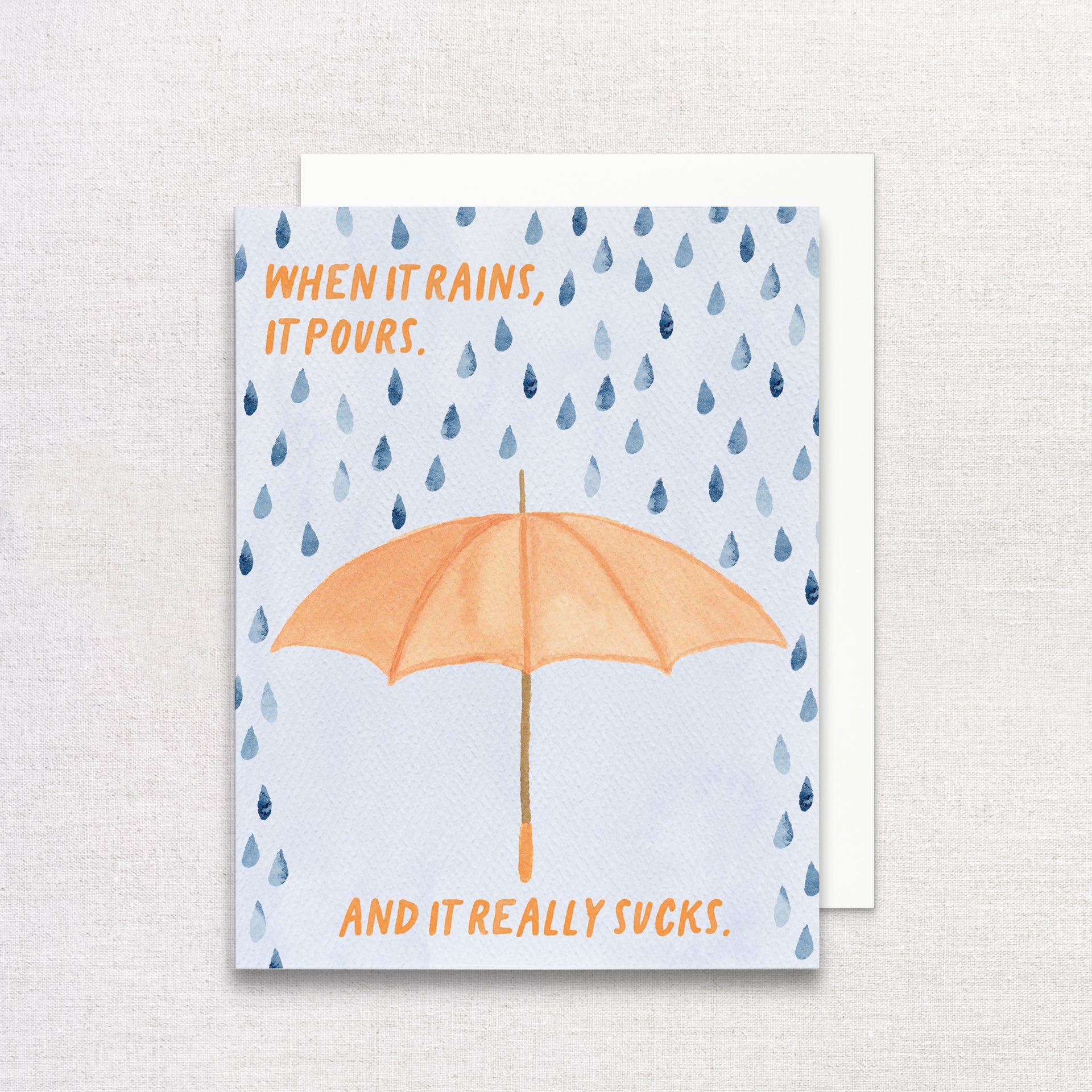 When It Rains It Pours Greeting Card by Gert & Co