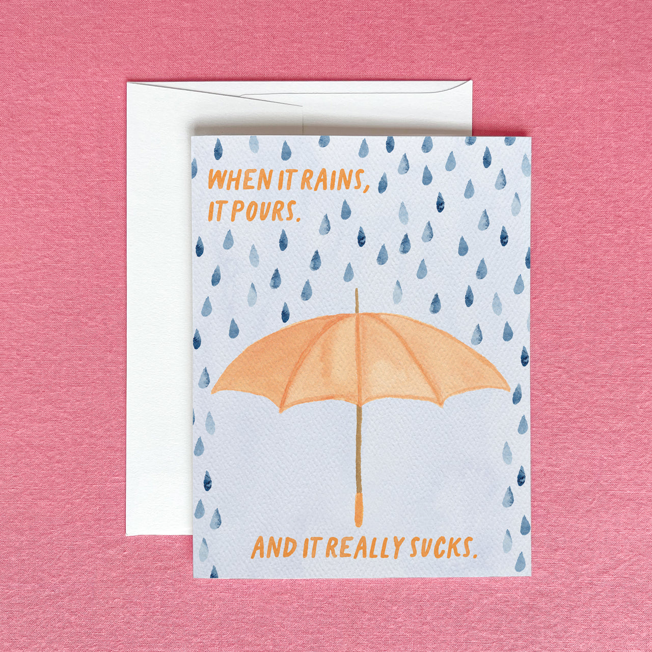 When It Rains It Pours Greeting Card by Gert & Co