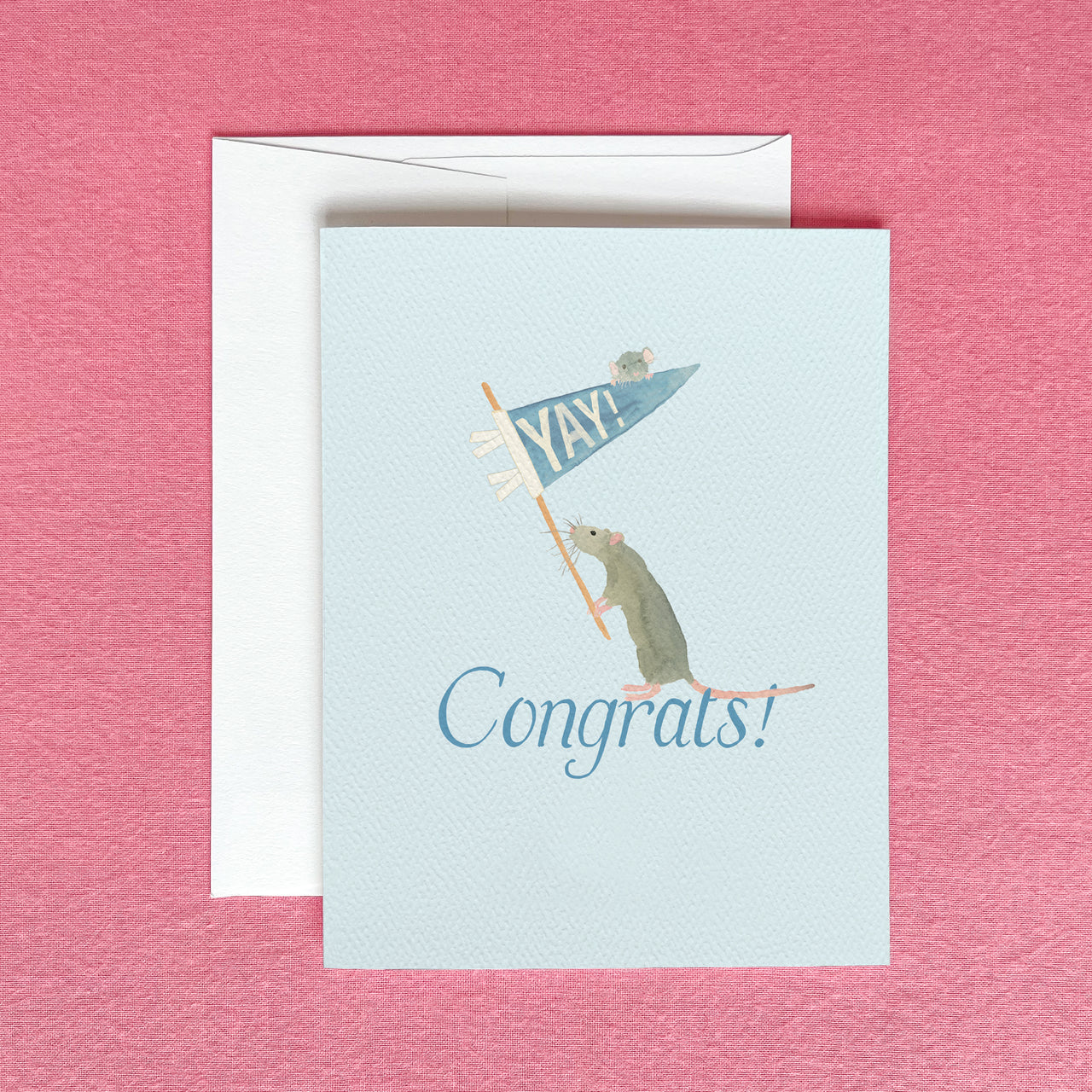 Congrats Rats Greeting Card by Gert & Co