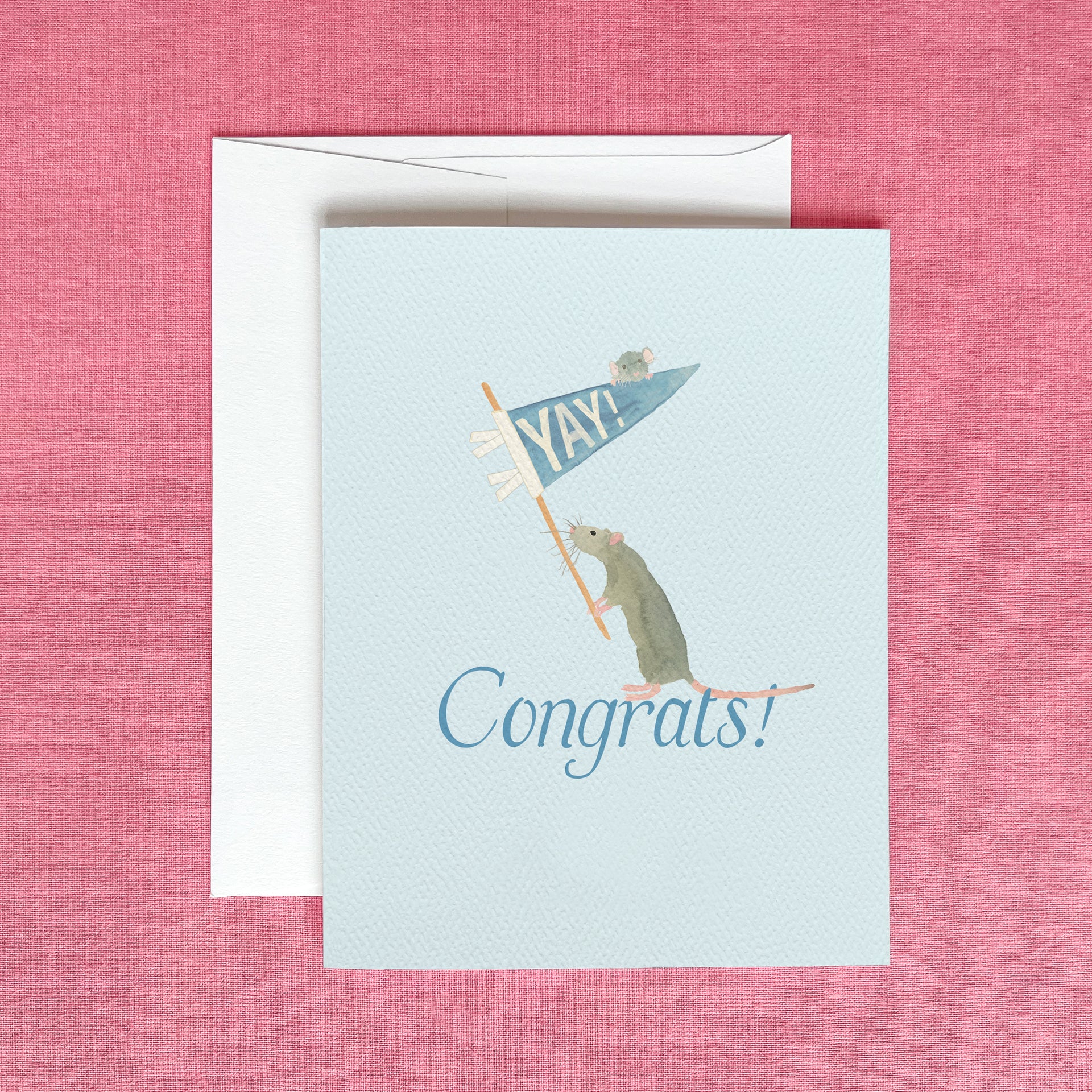 Congrats Rats Greeting Card by Gert & Co