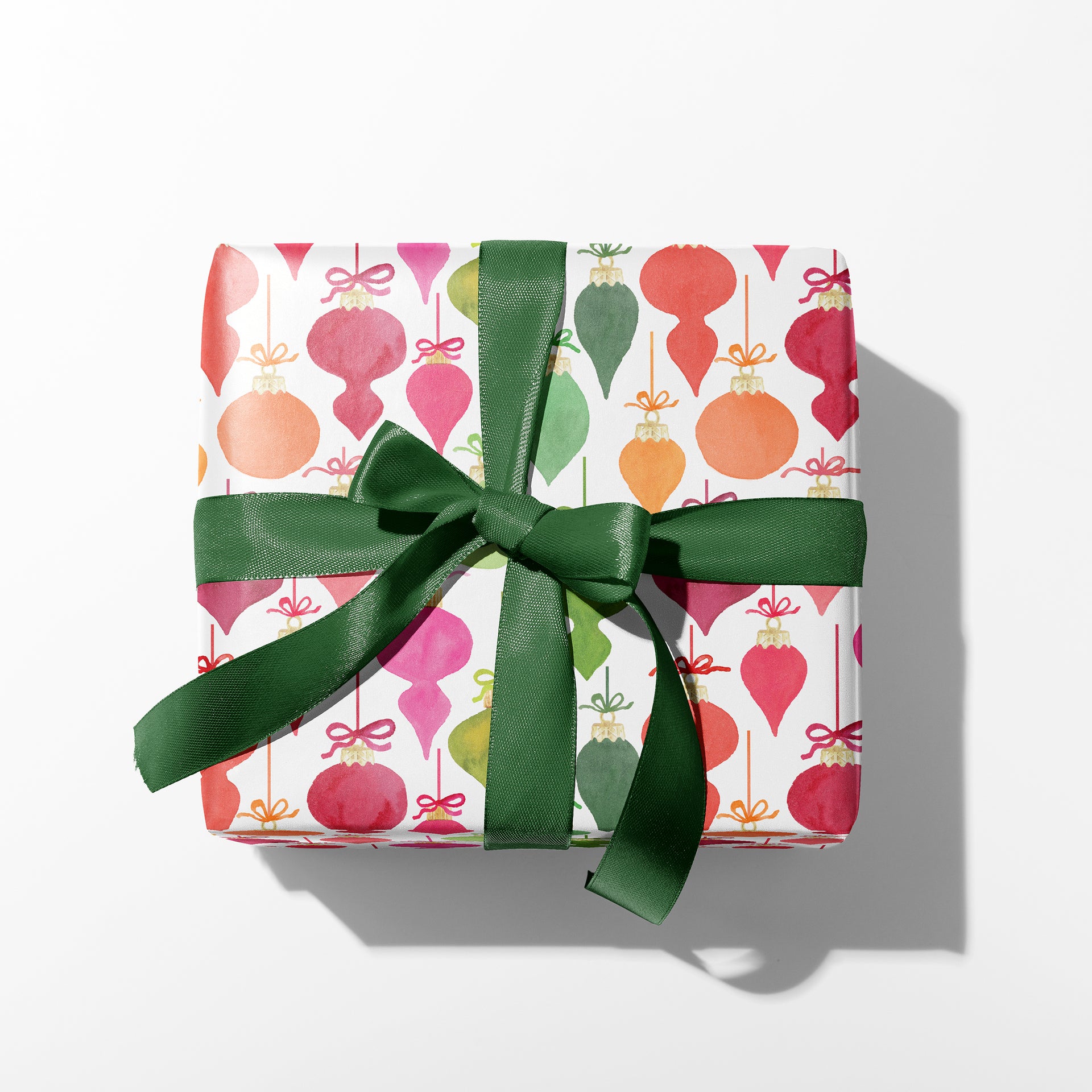 Retro Christmas Ornaments Gift Wrap by Gert & Co