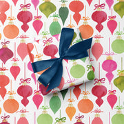 Retro Christmas Ornaments Gift Wrap by Gert & Co