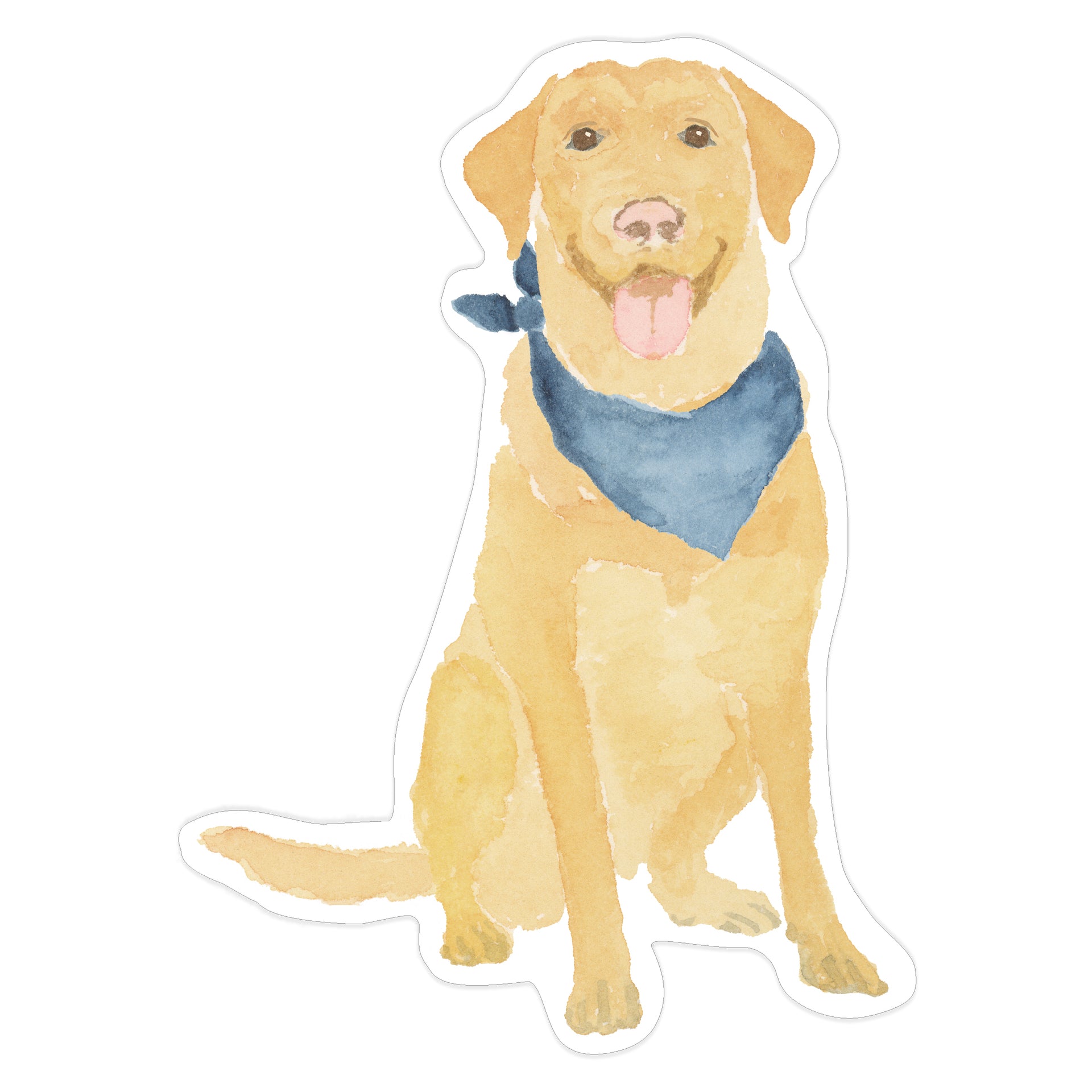 Watercolor Yellow Lab Sticker by Gert & Co