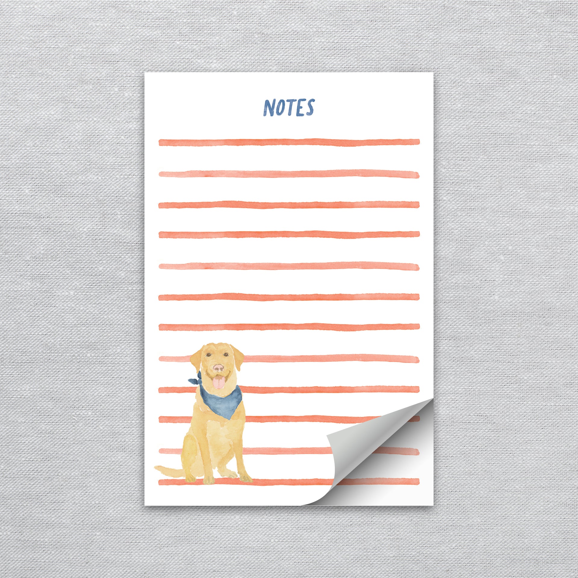 Yellow Lab Notepad by Gert & Co