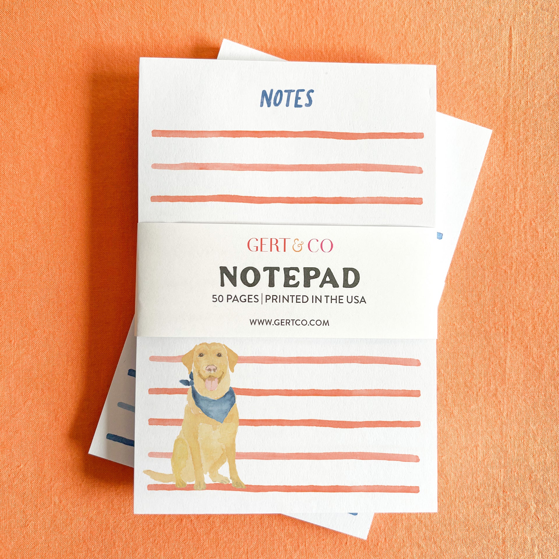 Yellow Lab Notepad by Gert & Co