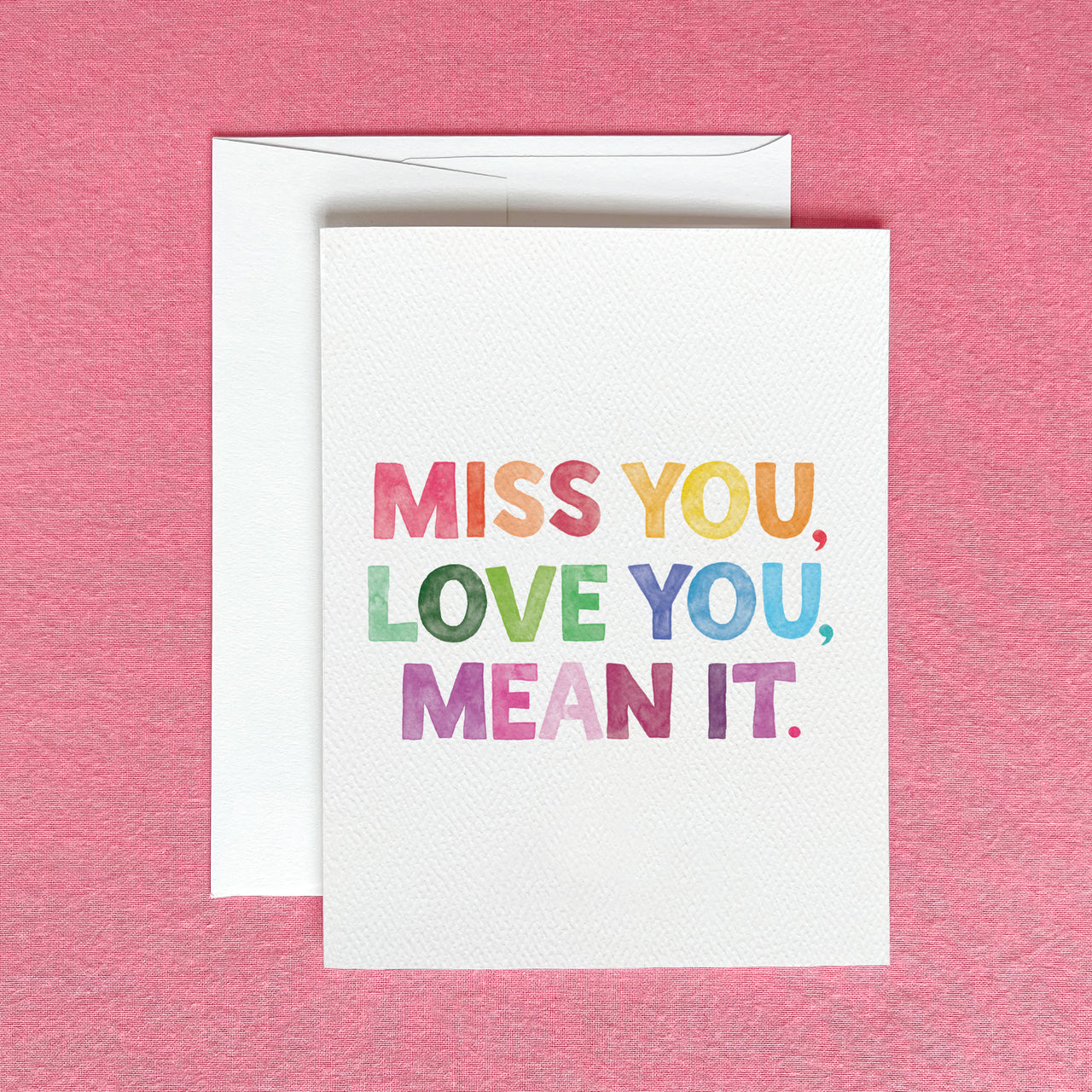 Miss You, Love You Greeting Card by Gert & Co