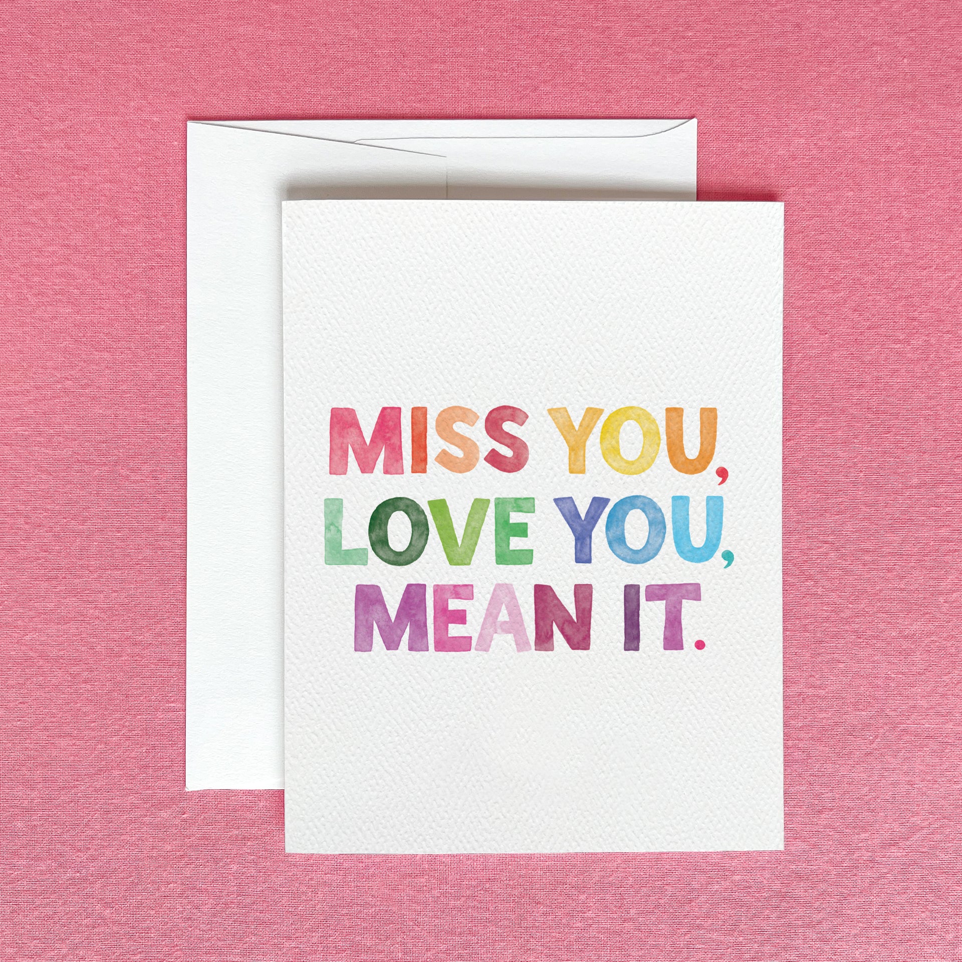 Miss You, Love You Greeting Card by Gert & Co