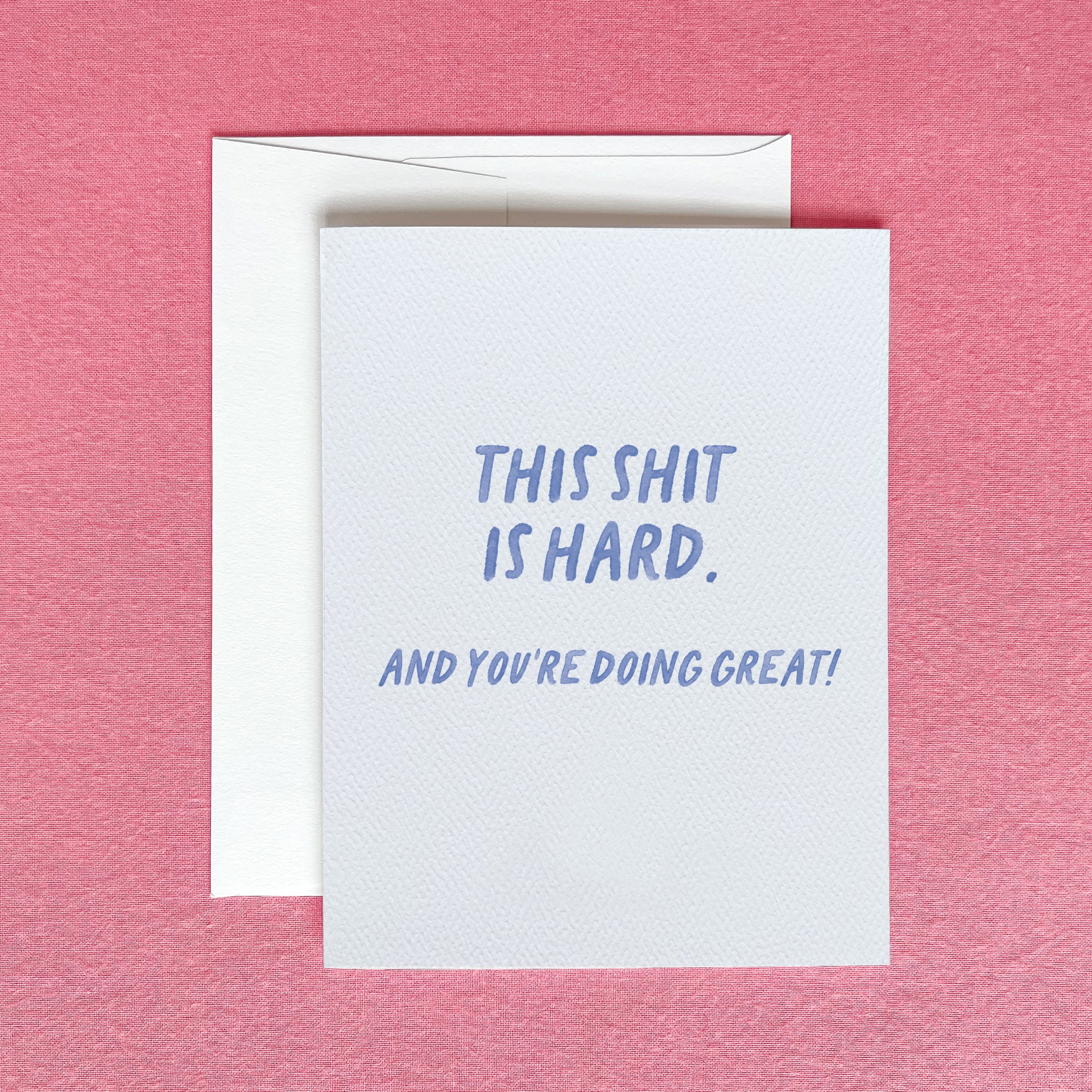 This Shit is Hard Greeting Card by Gert & Co