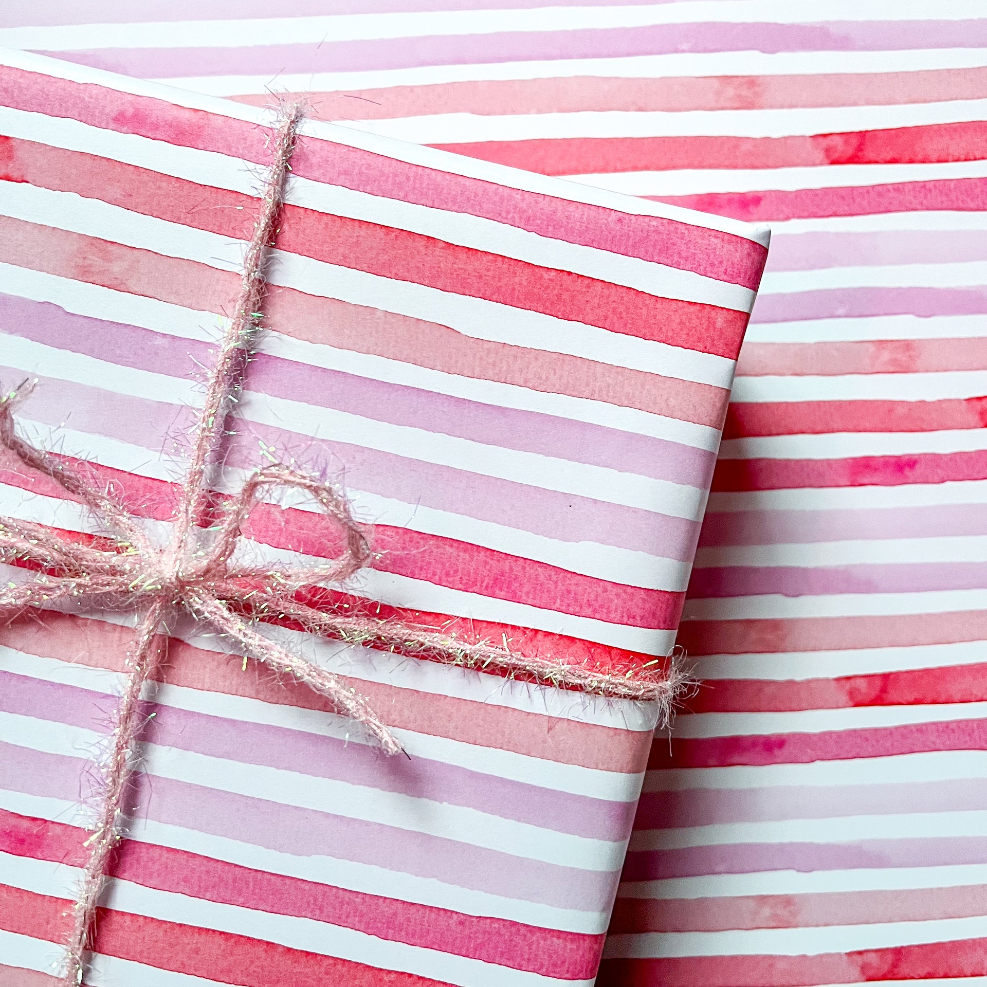 Hot Pink Striped Wrapping Paper : : Home & Kitchen