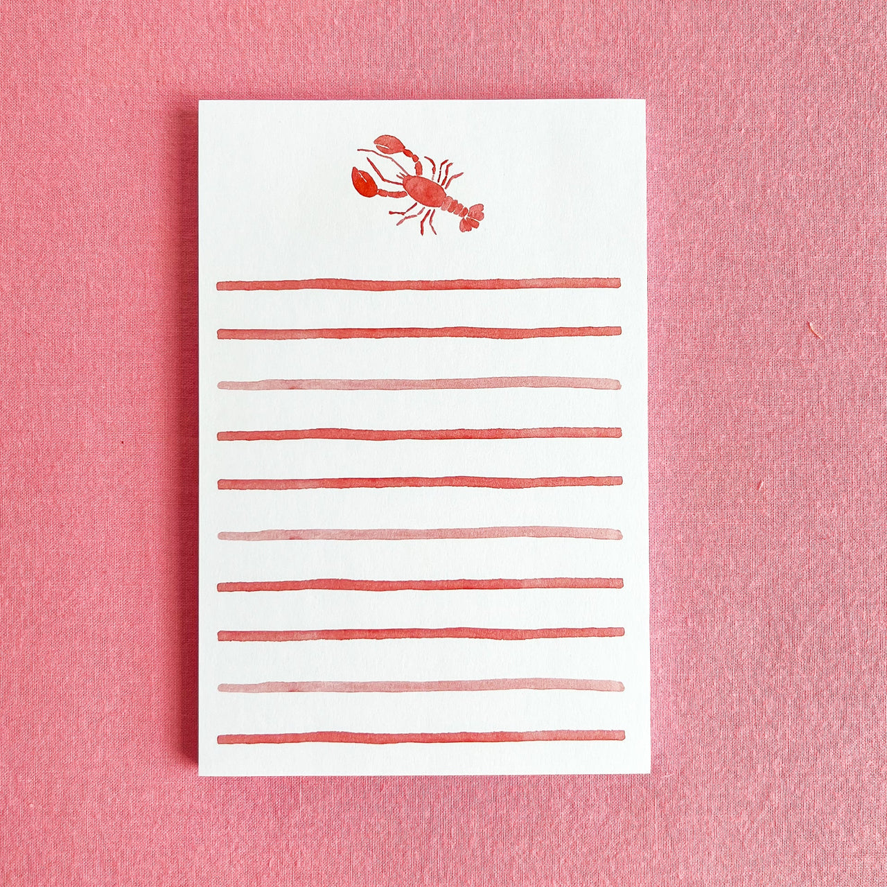 Watercolor Lobster Notepad by Gert & Co