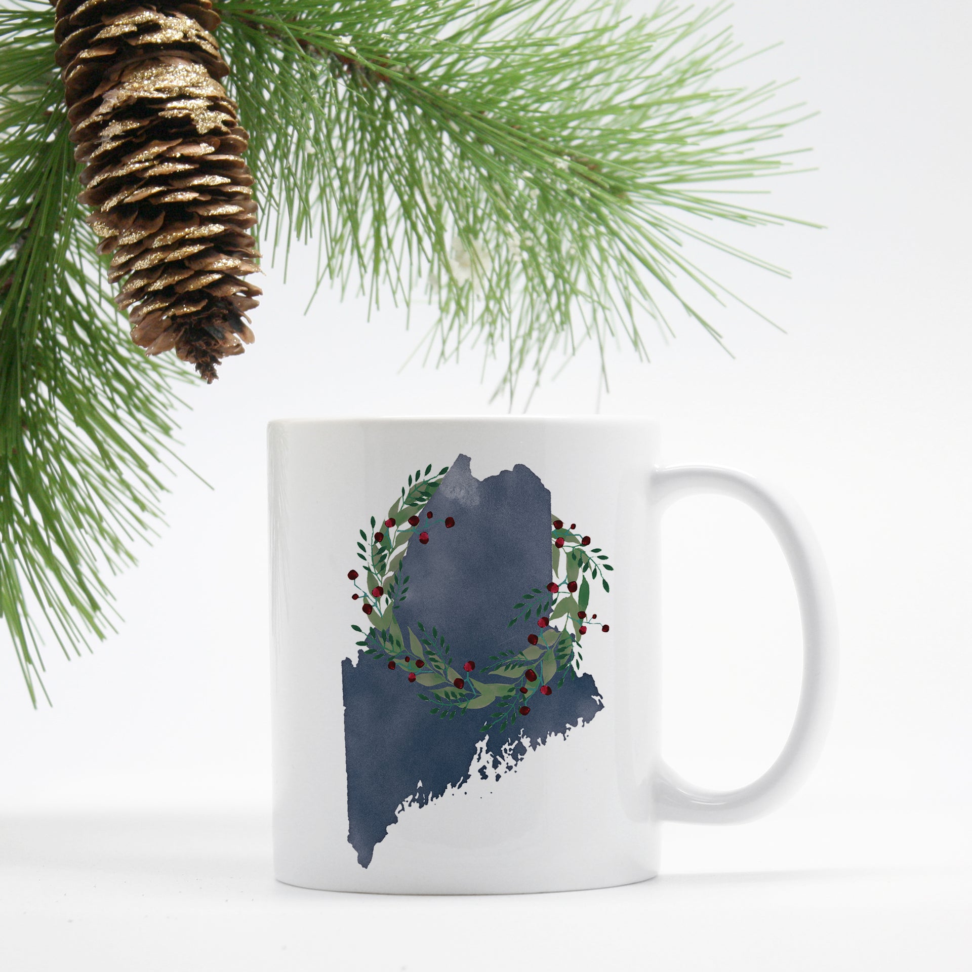 There's no place like Maine for the holidays Mug by Gert & Co